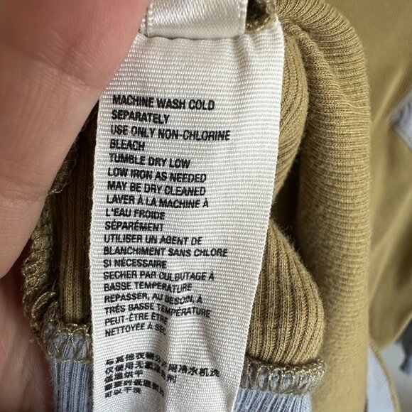 Free People We the Free Feelin It Tee Army Combo Long Sleeve Tops - Picture 12 of 12